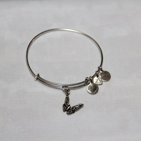 Alex and Ani Sterling Silver Butterfly Bracelet - Picture 4 of 8